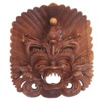 2019 'Great Barong' Mask King of Good Spirits Wall Art Handcarved Wood Bali NOVICA   382541349833